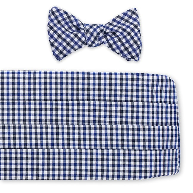 navy-gingham-cummerbund-set