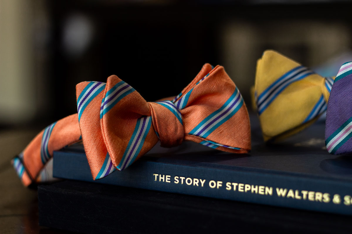 Falcon Stripes Bow Tie