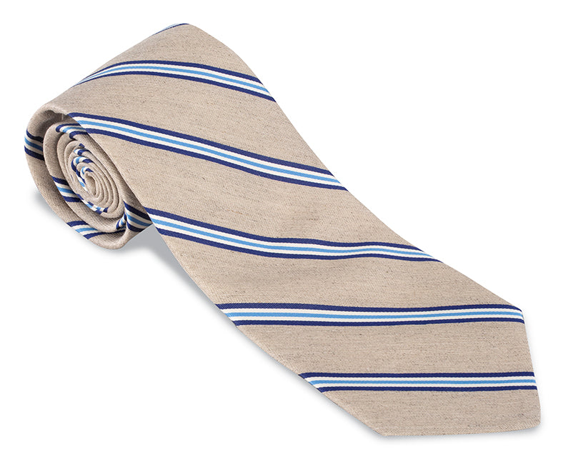 natural striped necktie