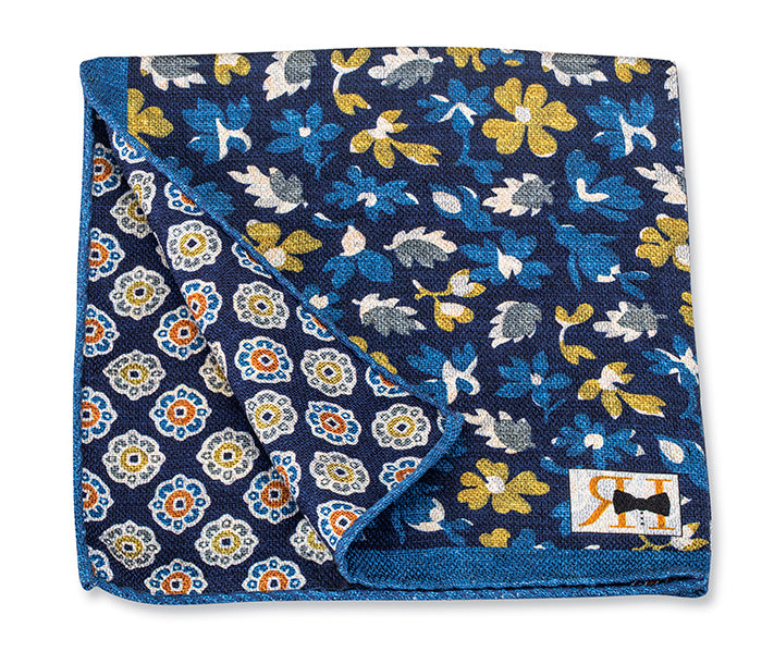 navy-floral-medallions-pocket-square