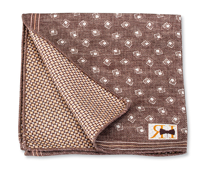 brown-geometric-pocket-square